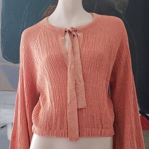 Amuse Society | Lurex Knit Long Sleeve Top